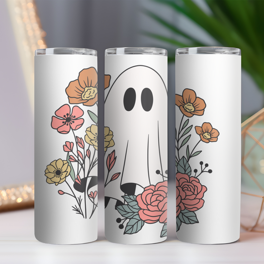 Boho Ghost and Flowers